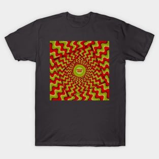 Psychedelic optical illusion - focus here T-Shirt